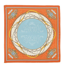 Load images into the gallery viewer,Silk scarf &quot;Classic&quot; Orange 50 x 50
