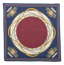 Load images into the gallery viewer,Silk scarf &quot;Classic&quot; Navy 50 x 50
