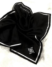 Load images into the gallery viewer,Bag cover scarf &quot;formal&quot; black 50 x 50
