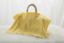 Load images into the gallery viewer,Bag cover scarf &quot;Monogram&quot; Yellow 50 x 50

