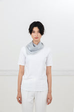 Load images into the gallery viewer,Silk scarf &quot;Monogram&quot; Gray 50 x 50
