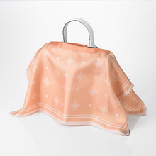 Load images into the gallery viewer,Bag cover scarf &quot;Monogram&quot; Orange 50 x 50
