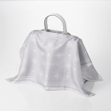 Load images into the gallery viewer,Bag cover scarf &quot;Monogram&quot; Gray 50 x 50
