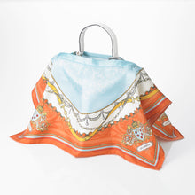 Load images into the gallery viewer,Bag cover scarf &quot;Classic&quot; Orange 50 x 50
