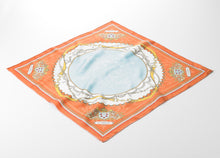 Load images into the gallery viewer,Silk scarf &quot;Classic&quot; Orange 50 x 50
