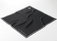 Load images into the gallery viewer,Silk scarf &quot;formal&quot; black 50 x 50
